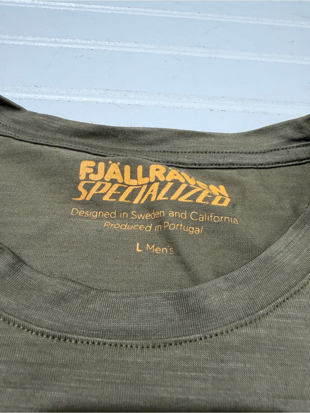 Specialized x Fjällräven Exchange Wool Cycling Tee - Men's Large - Olive Green - Picture 2 of 8